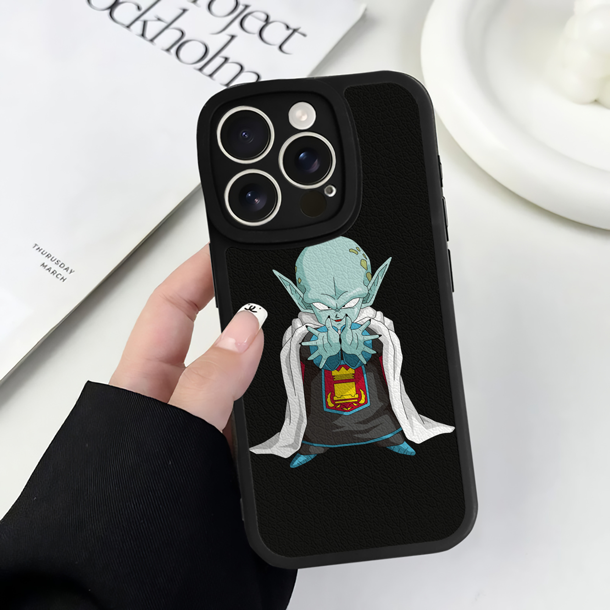 （画像用） ドラゴンボール DRAGON BALL 【iPhone 16シリーズ対応】シリコンスマホケース（レザー調） 材質：シリコン